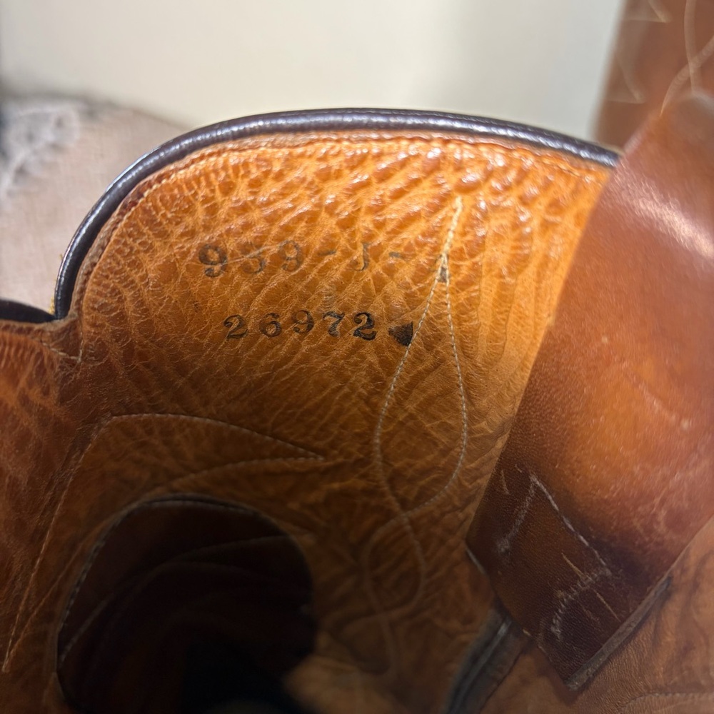 VTG USA TONY LAMA WESTERN ROCKABILLY COWBOY ENGINEER BOOTS 11B WESTERN FARM - Picture 8 of 11
